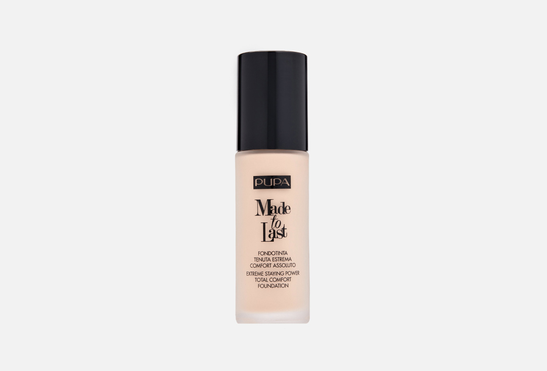 Pupa Long-Lasting Matte Foundation MADE TO LAST 010, Porcelain 30 ml Pupa Long-Lasting Matte Foundation MADE TO LAST