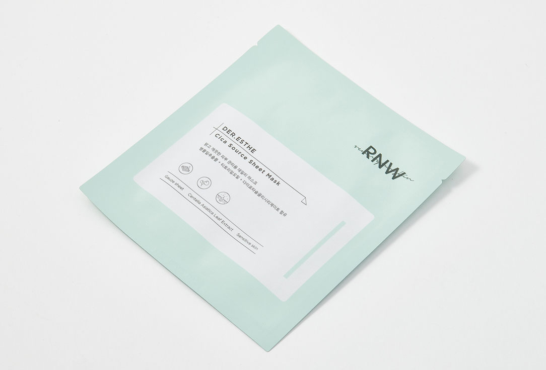 RNW Face sheet mask Cica source 1 pcs RNW Face sheet mask Cica source