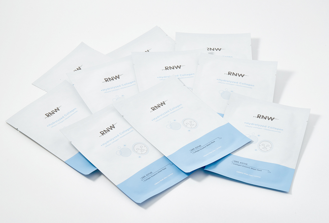 RNW Набор тканевых масок для лица DER. ESTHE Сollagen Essence Sheet Mask