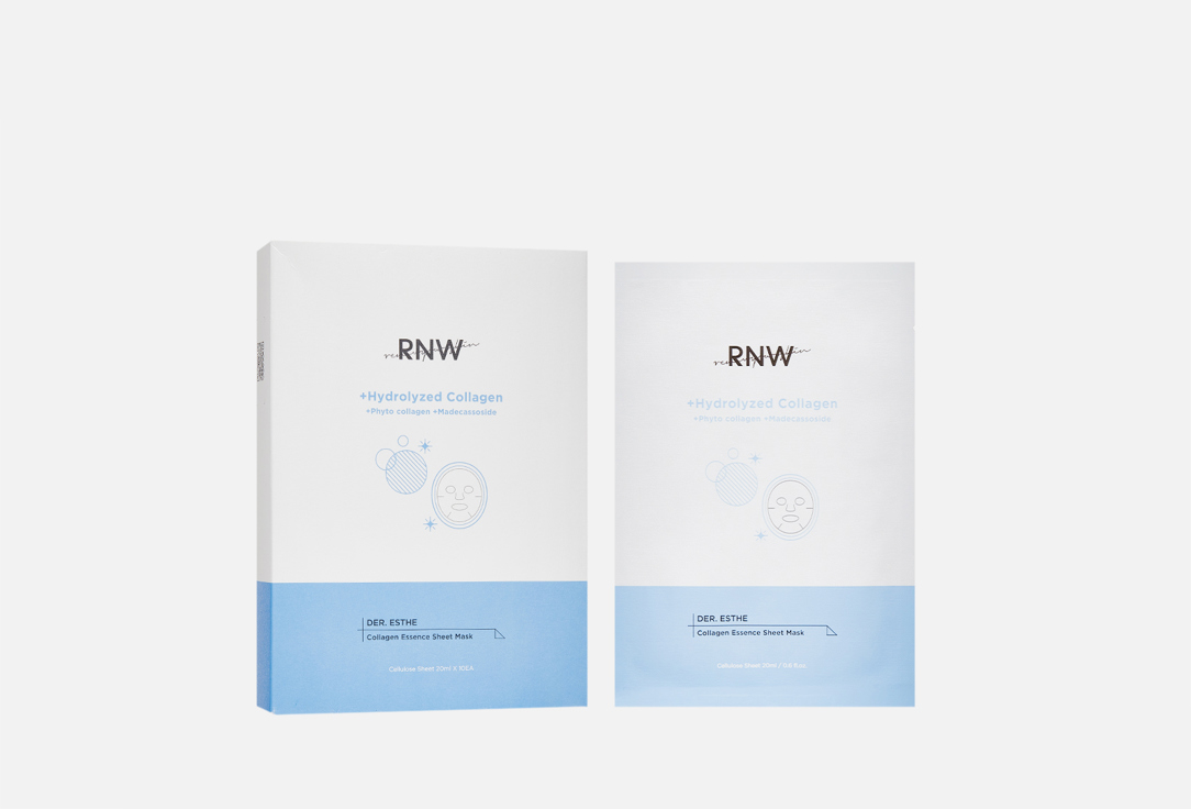 RNW Набор тканевых масок для лица DER. ESTHE Сollagen Essence Sheet Mask