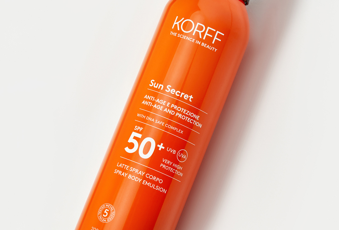 KORFF Body Spray SPF50+ Sun Secret Spray Body Emulsion 200 ml KORFF Body Spray SPF50+ Sun Secret Spray Body Emulsion