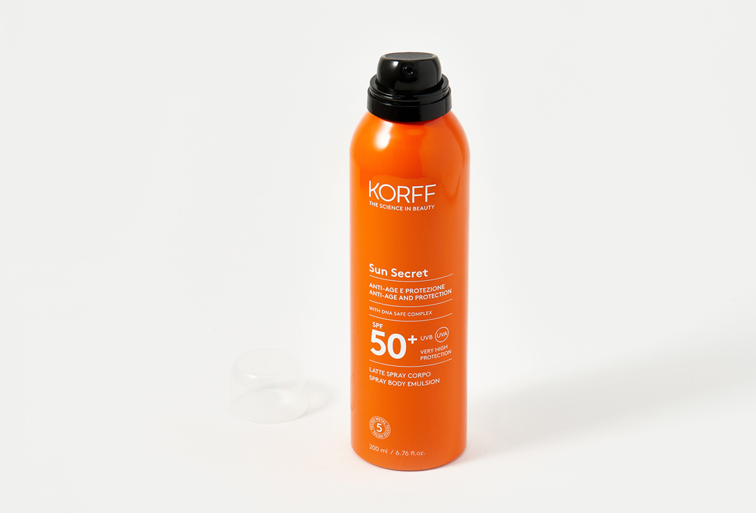 KORFF Body Spray SPF50+ Sun Secret Spray Body Emulsion 200 ml KORFF Body Spray SPF50+ Sun Secret Spray Body Emulsion