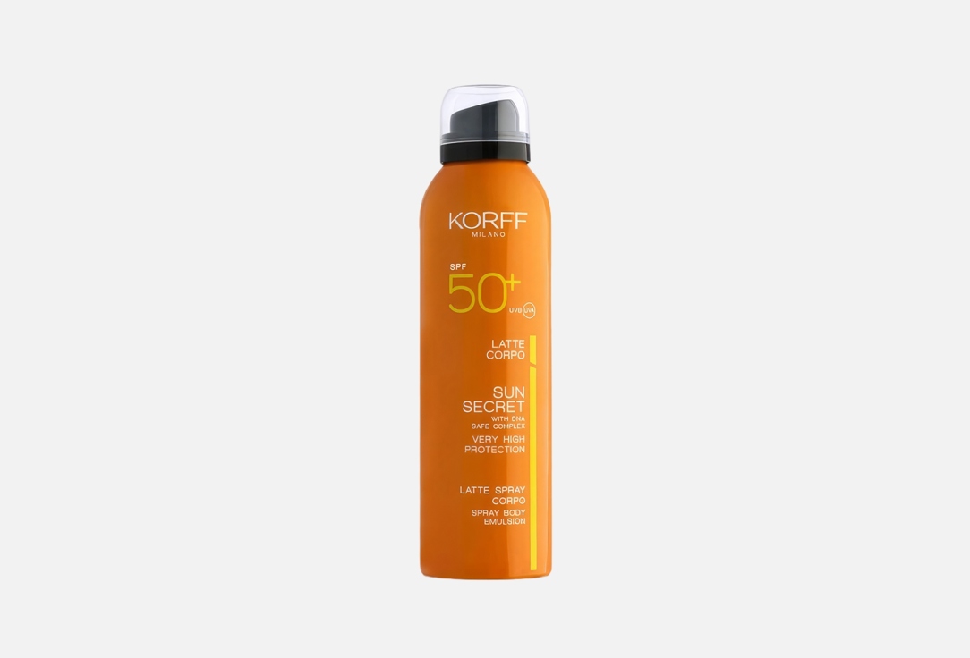 KORFF Body Spray SPF50+ Sun Secret Spray Body Emulsion 200 ml KORFF Body Spray SPF50+ Sun Secret Spray Body Emulsion
