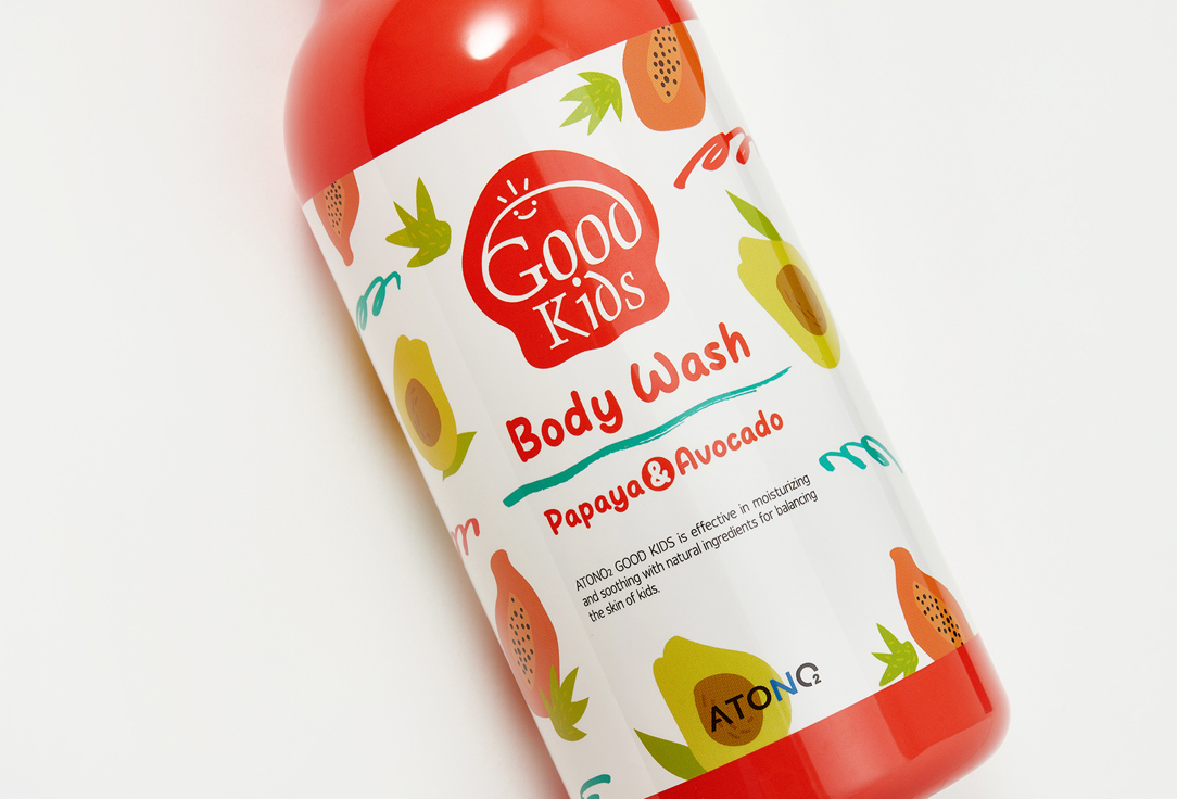 ATONO2 Baby shower gel Good kids papaya & avocado 500 g ATONO2 Baby shower gel Good kids papaya & avocado