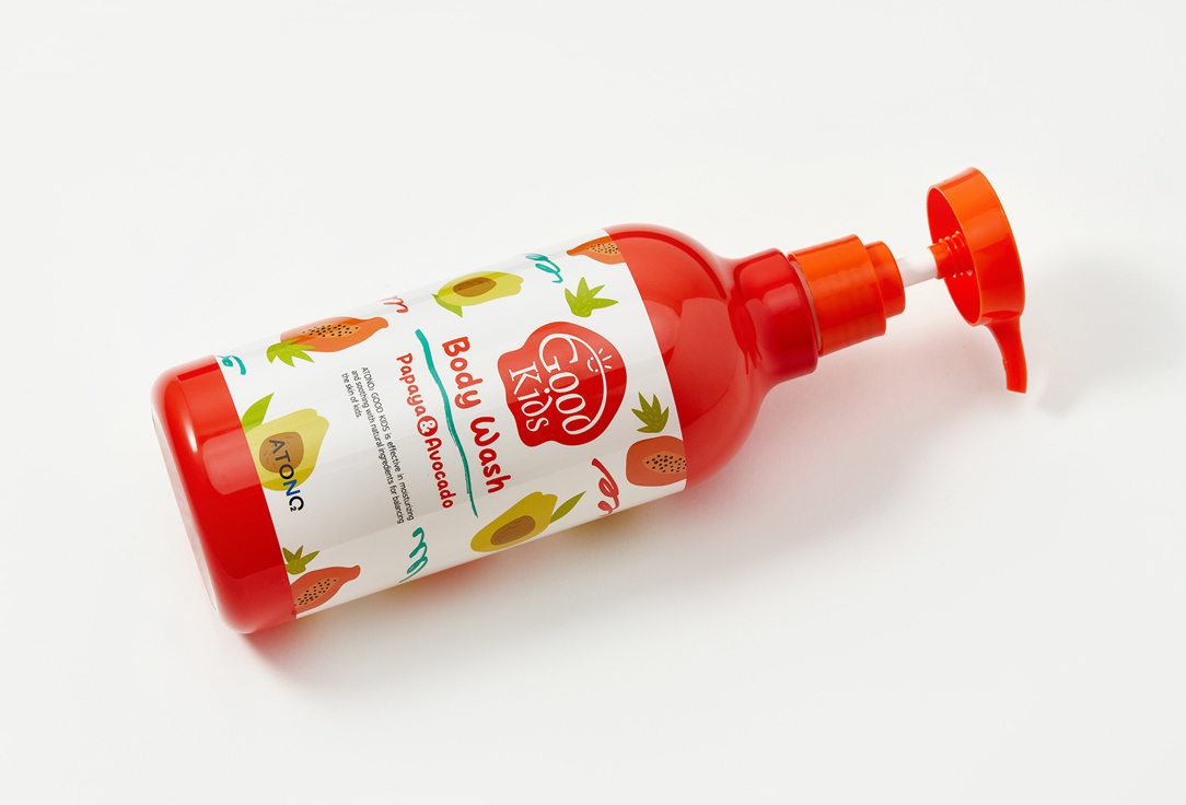 ATONO2 Baby shower gel Good kids papaya & avocado 500 g ATONO2 Baby shower gel Good kids papaya & avocado