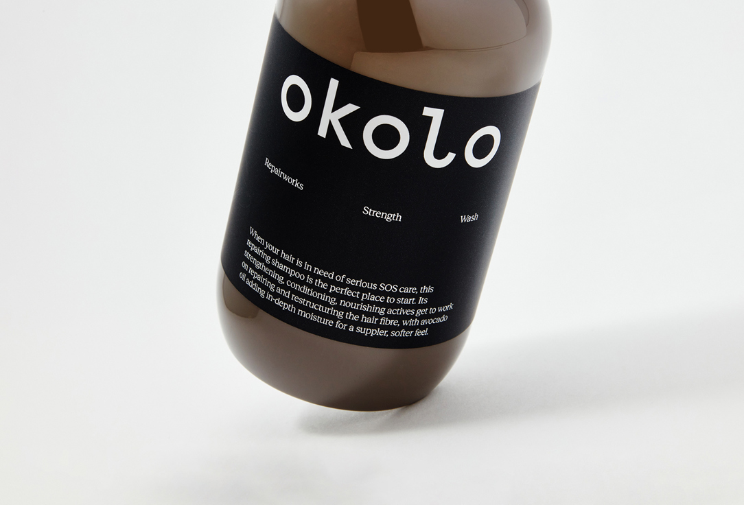 OKOLO Deeply repairing shampoo for super-soft shine Repairworks Strength Wash