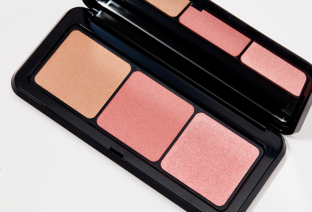 KIKO Milano Velvety Blush & Bronzer Palette Multi Finish Trio