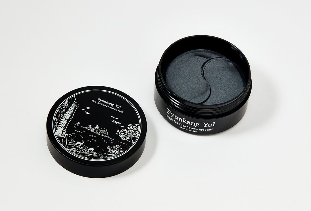 Pyunkang Yul Омолаживающие гидрогелевые патчи Black Tea Time Reverse Eye Patch