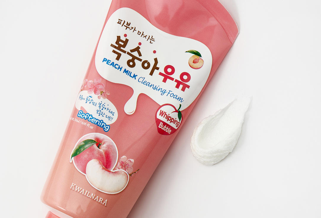 Welcos Cleansing Face foam Peach milk 120 ml Welcos Cleansing Face foam Peach milk