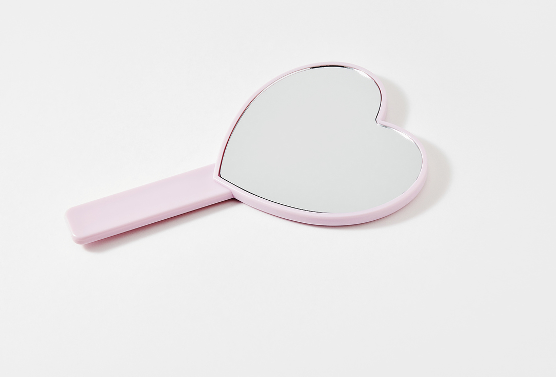 For me by gold apple Hand mirror Pink heart 1 pcs For me by gold apple Hand mirror Pink heart