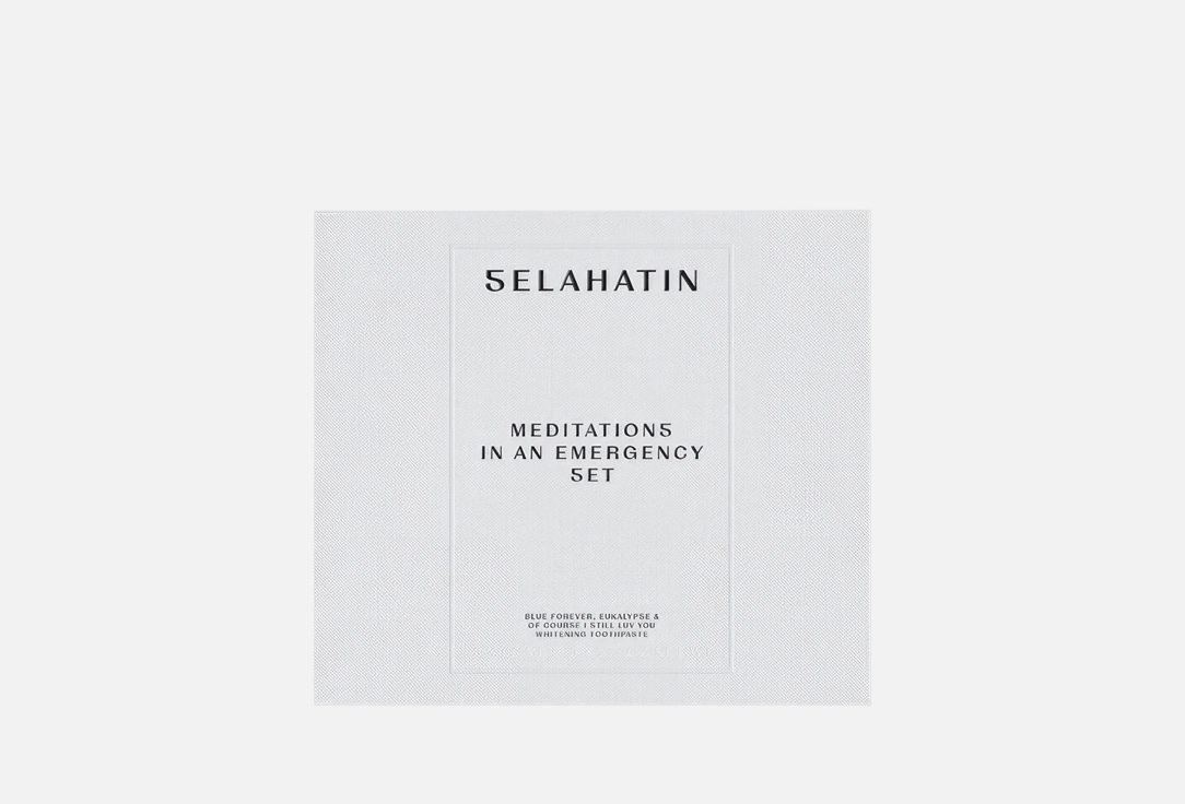 SELAHATIN WHITENING TOOTHPASTE Set Meditations In An Emergency 3 pcs SELAHATIN WHITENING TOOTHPASTE Set Meditations In An Emergency