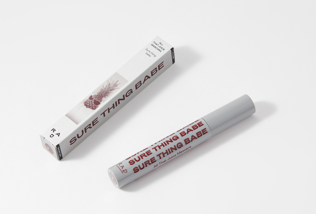 RAD COLORED MASCARA all that juice mascara 001, Oxblood 9 ml RAD COLORED MASCARA all that juice mascara