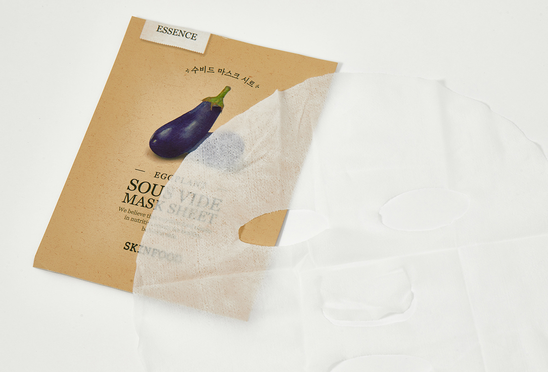 SKINFOOD Hydrating calming sheet mask for face Eggplant Sous Vide Mask Sheet 1 pcs SKINFOOD Hydrating calming sheet mask for face Eggplant Sous Vide Mask Sheet