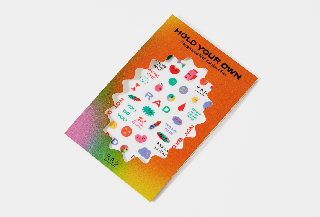RAD Стикеры для ногтей Playground nail stickers set