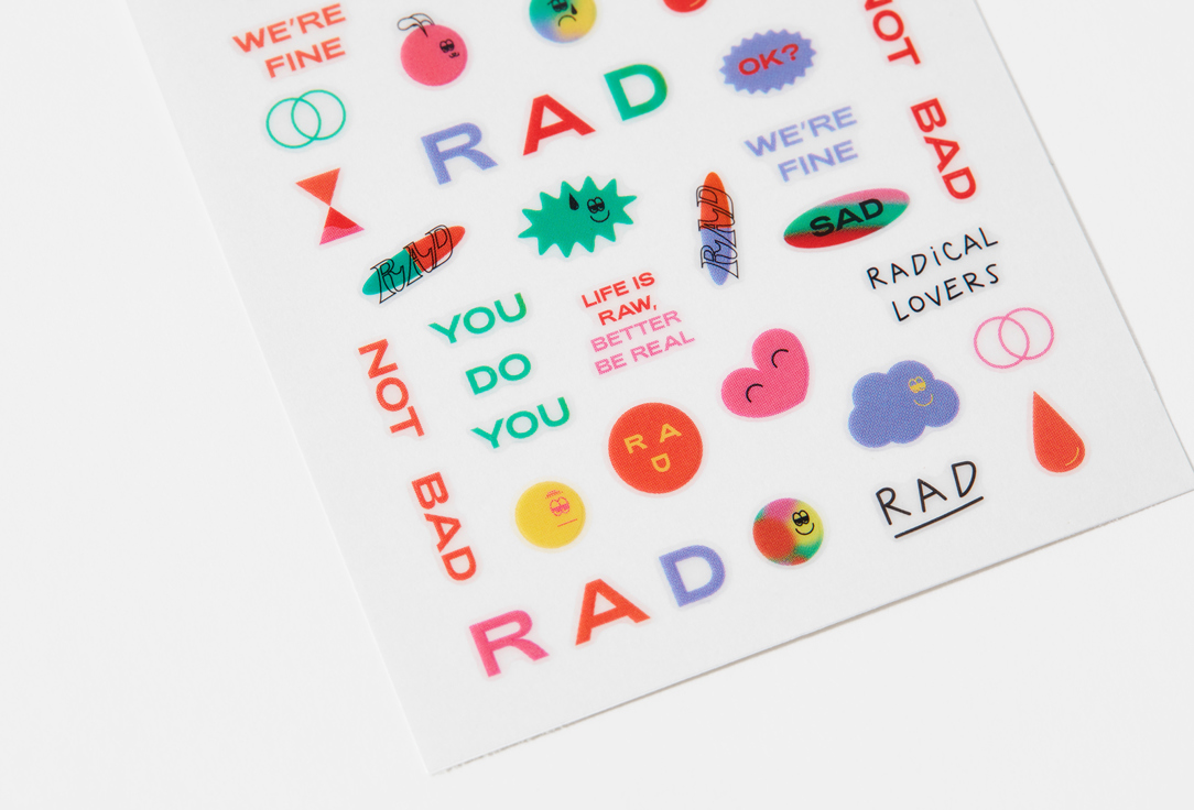 RAD Стикеры для ногтей Playground nail stickers set
