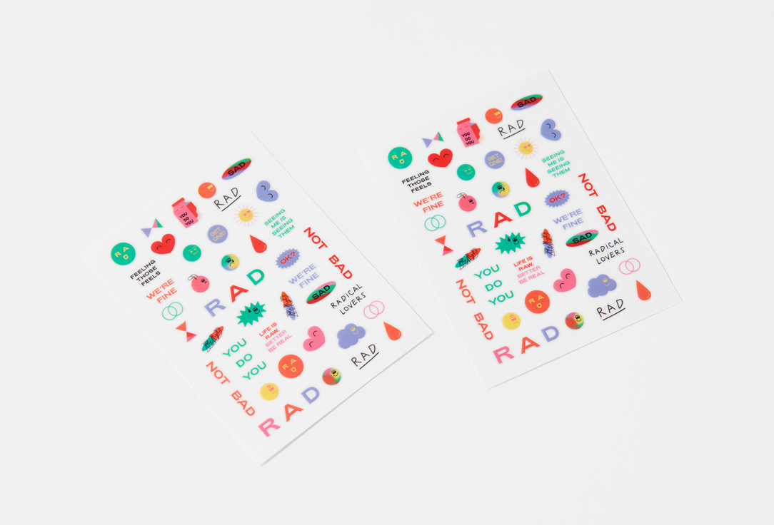 RAD Стикеры для ногтей Playground nail stickers set