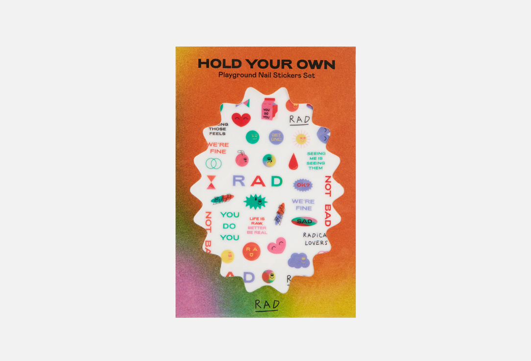 RAD Стикеры для ногтей Playground nail stickers set