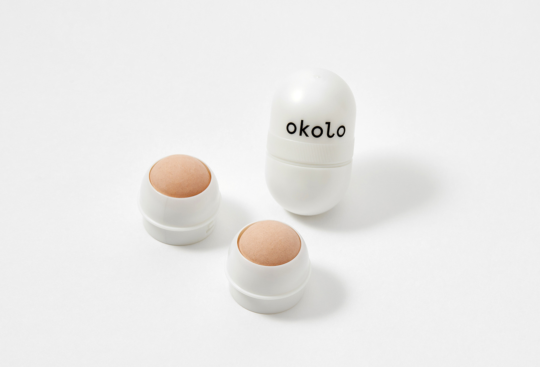 OKOLO Набор из вулканического роллера и рефилов для матовой и свежей кожи Matte Volcano Roller
