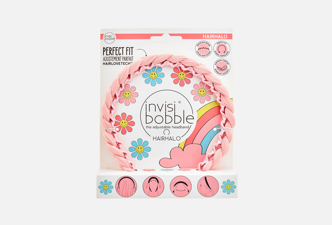 Invisibobble Headband Eat, pink, and be merry 1 pcs Invisibobble Headband Eat, pink, and be merry