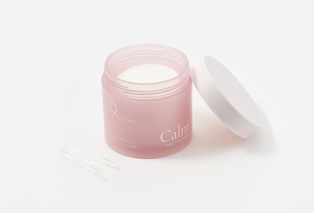 9 wishes Диски для лица с центеллой pH Calm Cica Toner Pad 70 шт 9 wishes Диски для лица с центеллой pH Calm Cica Toner Pad