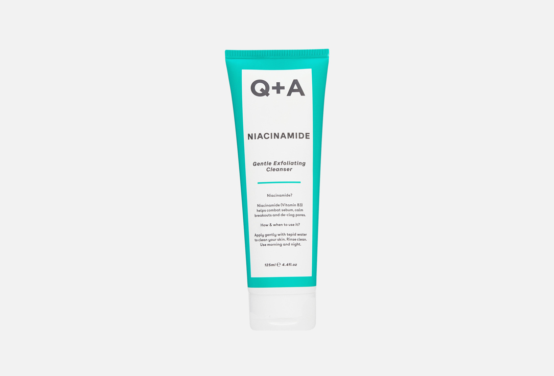 Q+A Gentle exfoliating cleanser Niacinamide