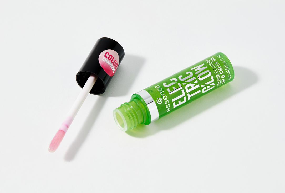 essence COLOUR CHANGING LIP & CHEEK OIL ELECTRIC GLOW