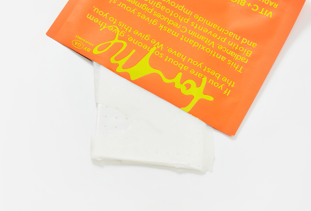 For me by gold apple RADIANCE FACE SHEET MASK Vit c+biotin