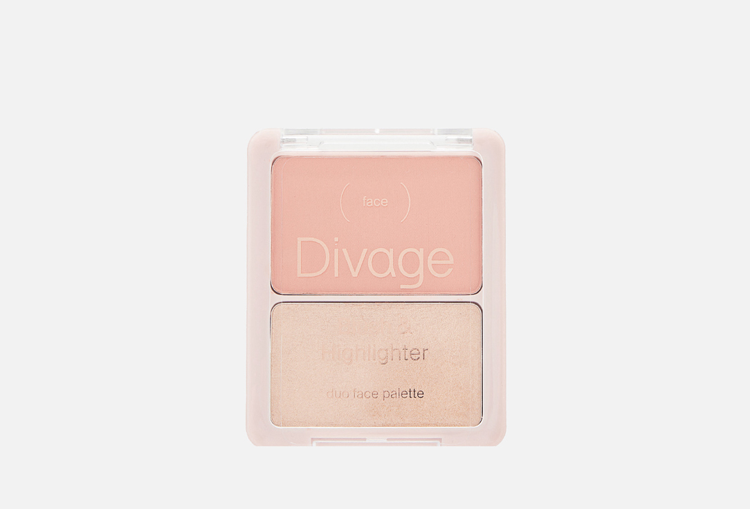 Divage face palette Blush & highlighter duo