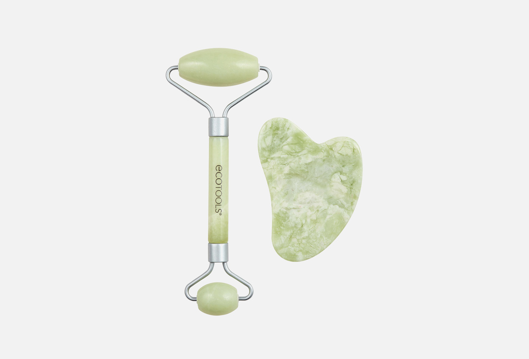 EcoTools face Roller & Gua Sha Set Jade Roller & Gua Sha