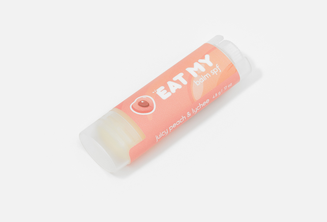 EAT MY Увлажняющий Бальзам для губ SPF 30 Iced peach & lychee 4.8 г EAT MY Увлажняющий Бальзам для губ SPF 30 Iced peach & lychee