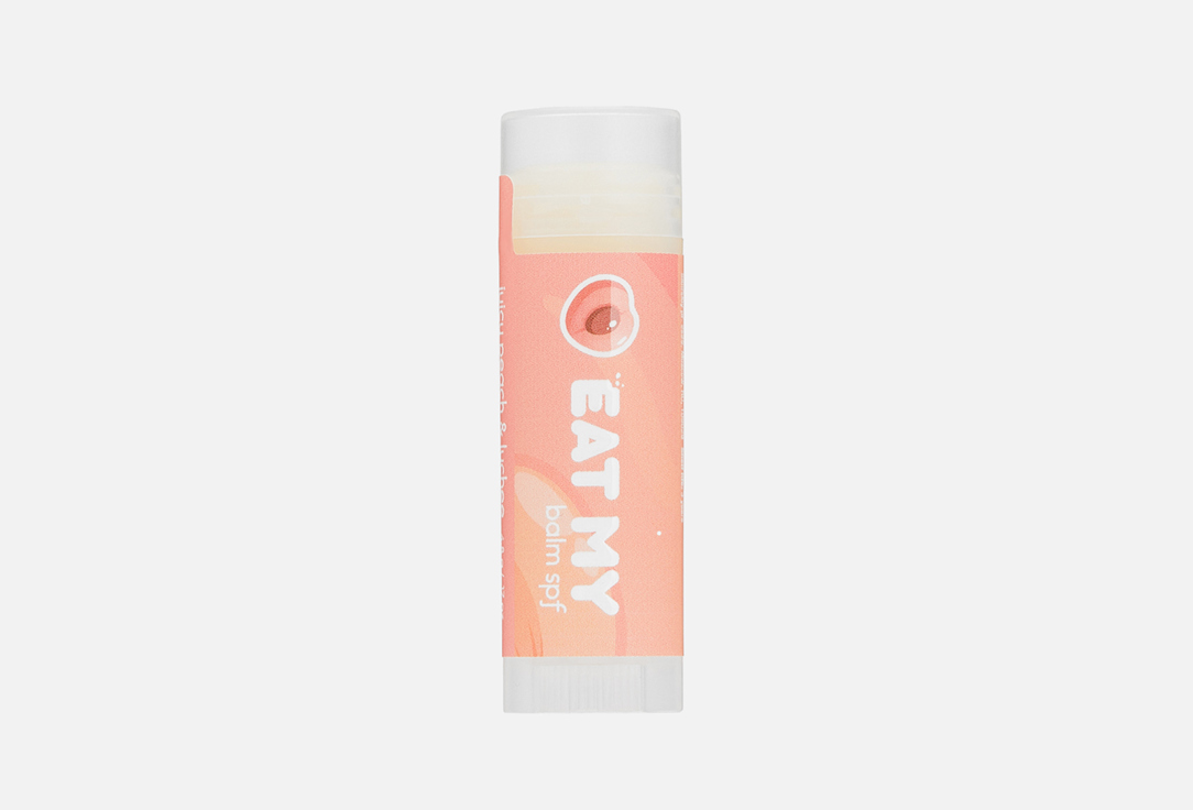 EAT MY Увлажняющий Бальзам для губ SPF 30 Iced peach & lychee 4.8 г EAT MY Увлажняющий Бальзам для губ SPF 30 Iced peach & lychee