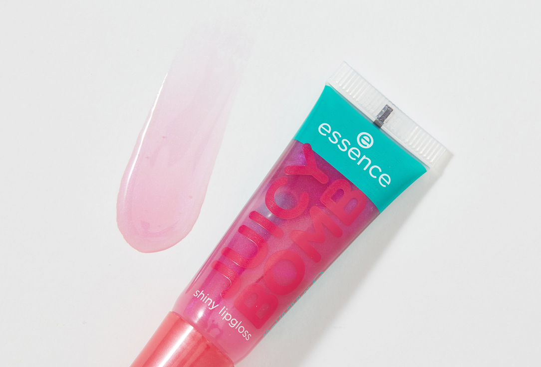 essence Shiny lipgloss JUICY BOMB 102, Witty watermelon 10 ml essence Shiny lipgloss JUICY BOMB