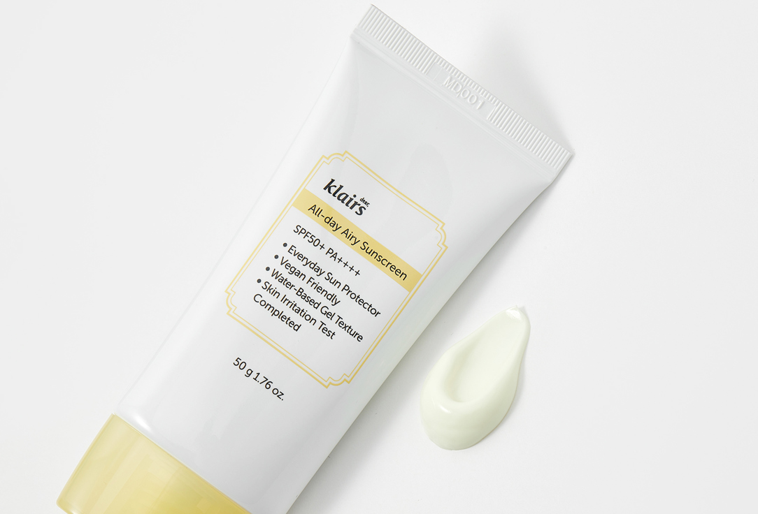 Dear, klairs Sunscreen SPF50+ PA++++ All-day Airy 50 g Dear, klairs Sunscreen SPF50+ PA++++ All-day Airy