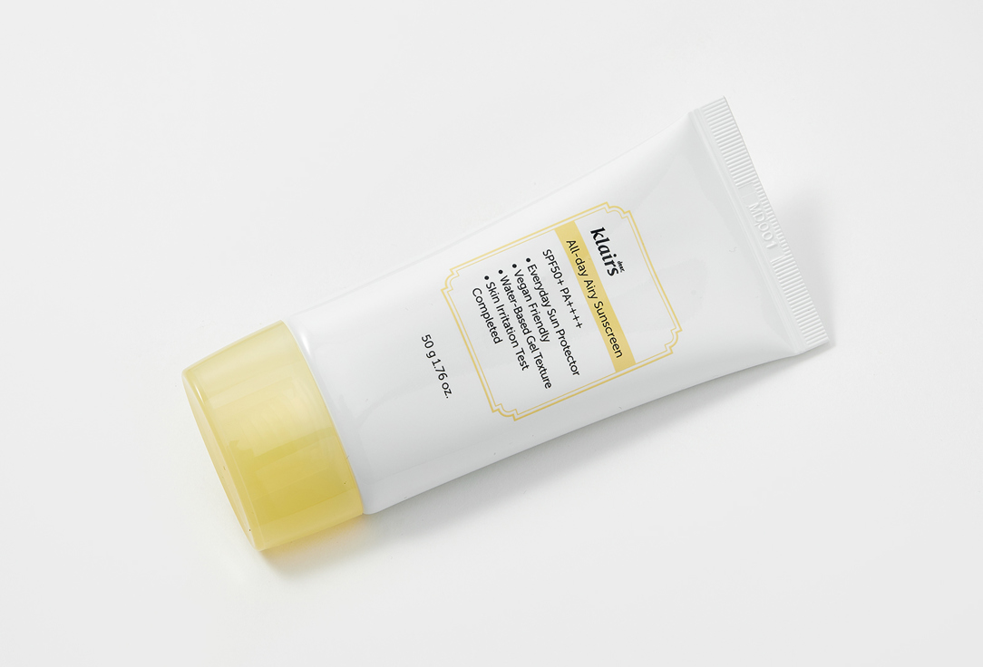 Dear, klairs Sunscreen SPF50+ PA++++ All-day Airy 50 g Dear, klairs Sunscreen SPF50+ PA++++ All-day Airy