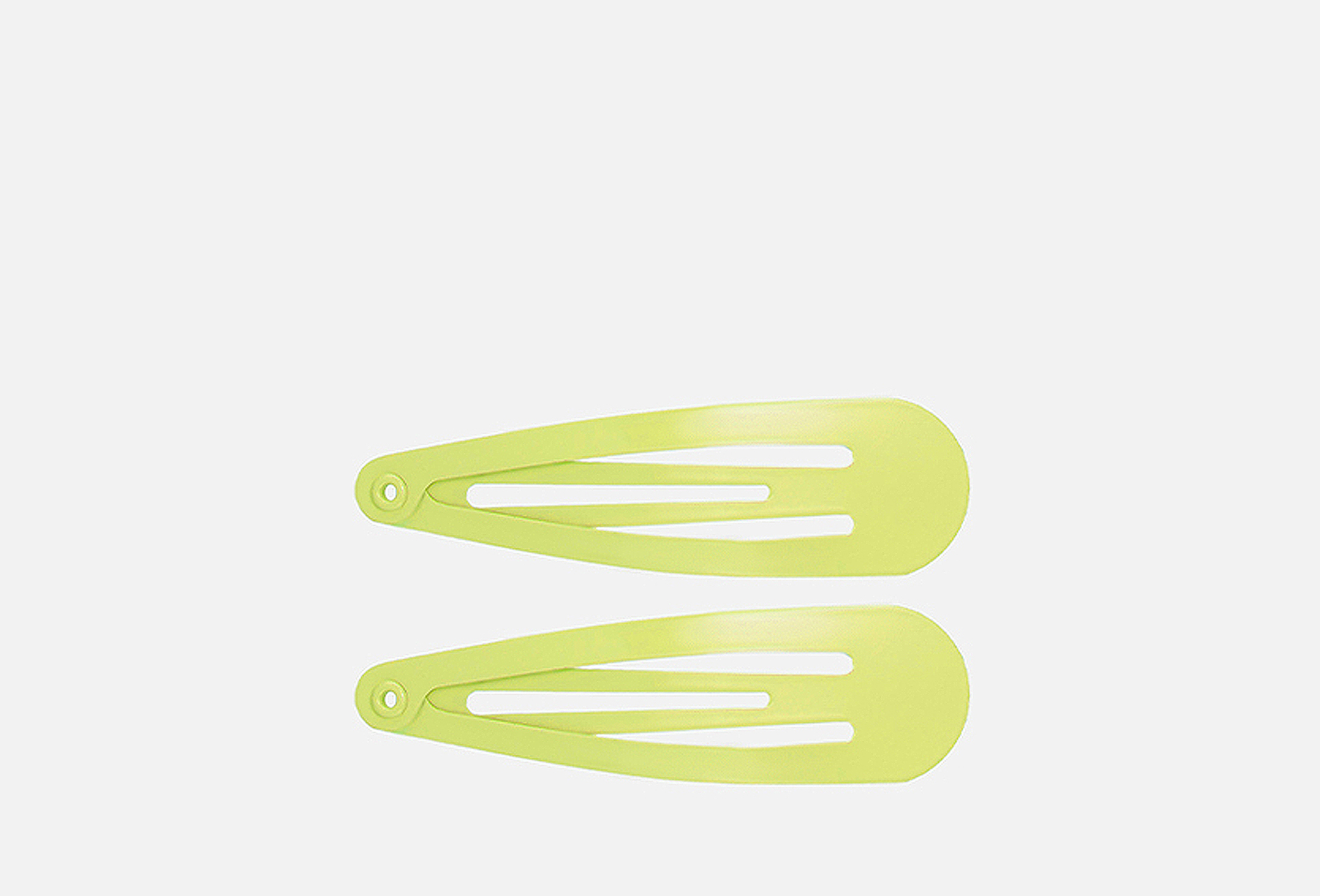 Snap hair clips 2 Лаймовый