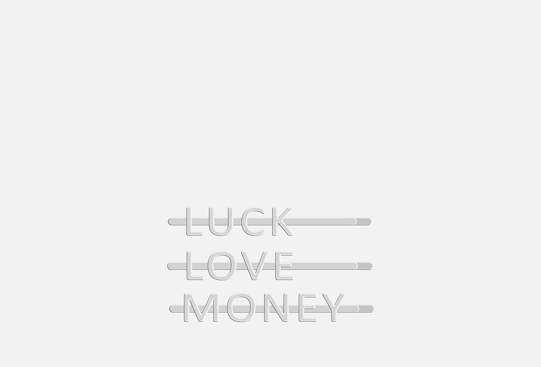 FOR ME by gold apple Набор заколок для волос Luck, Money, Love