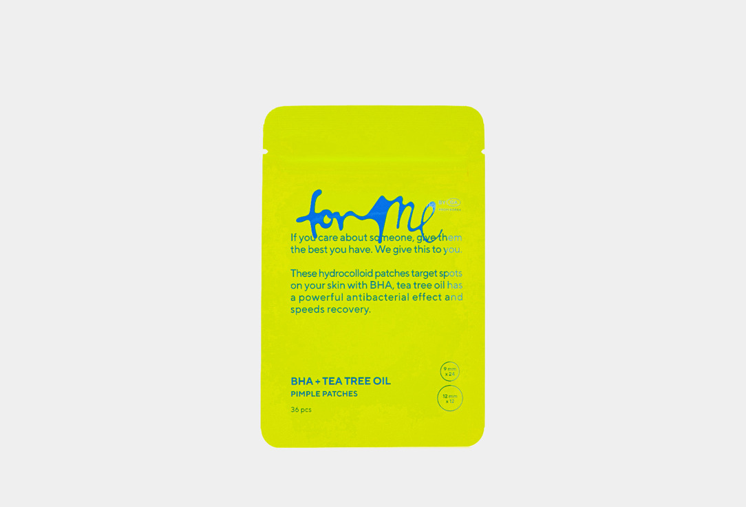 FOR ME by gold apple Локальные патчи для проблемной кожи BHA+TEA TREE