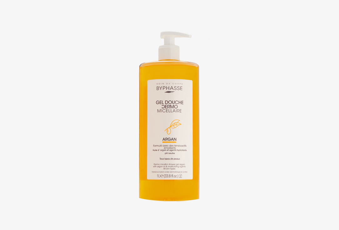 BYPHASSE Dermo Micellar Shower Gel Argan 1 l BYPHASSE Dermo Micellar Shower Gel Argan