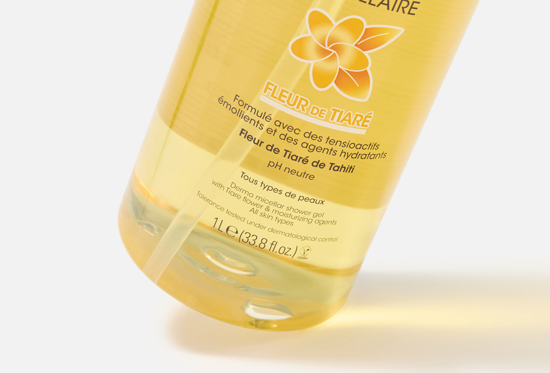 BYPHASSE Dermo Micellar Shower Gel Tiare Flower 1 l BYPHASSE Dermo Micellar Shower Gel Tiare Flower