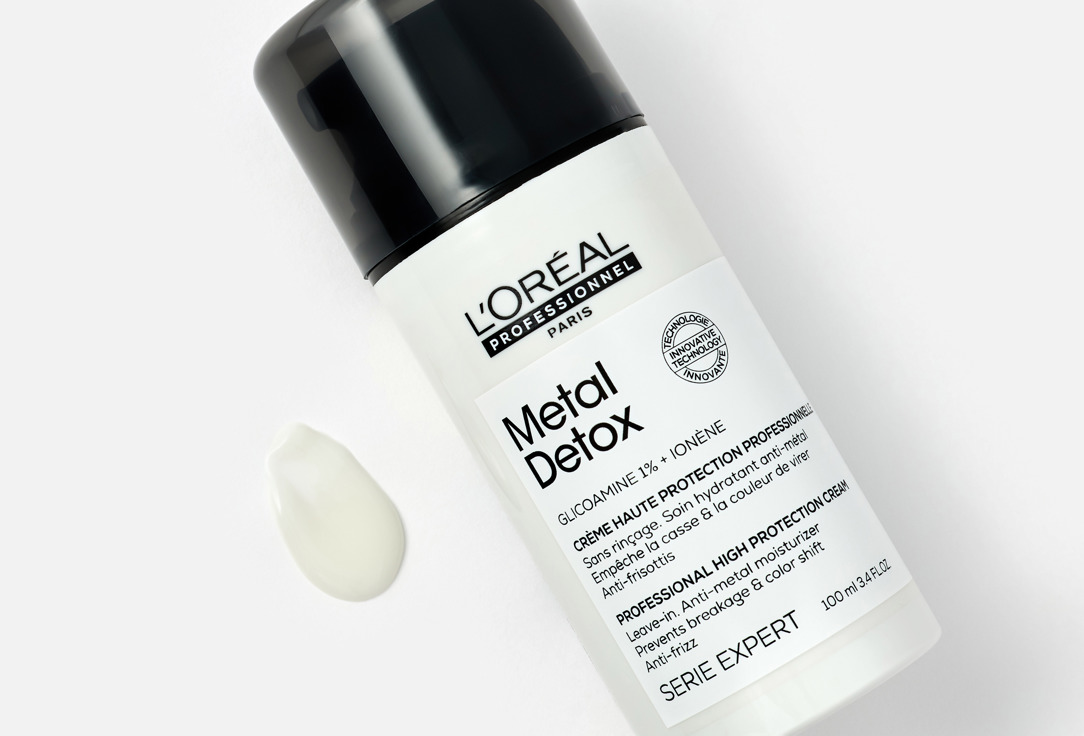 LOreal professionnel Leave-in Cream for damaged & wavy  hair Metal Detox