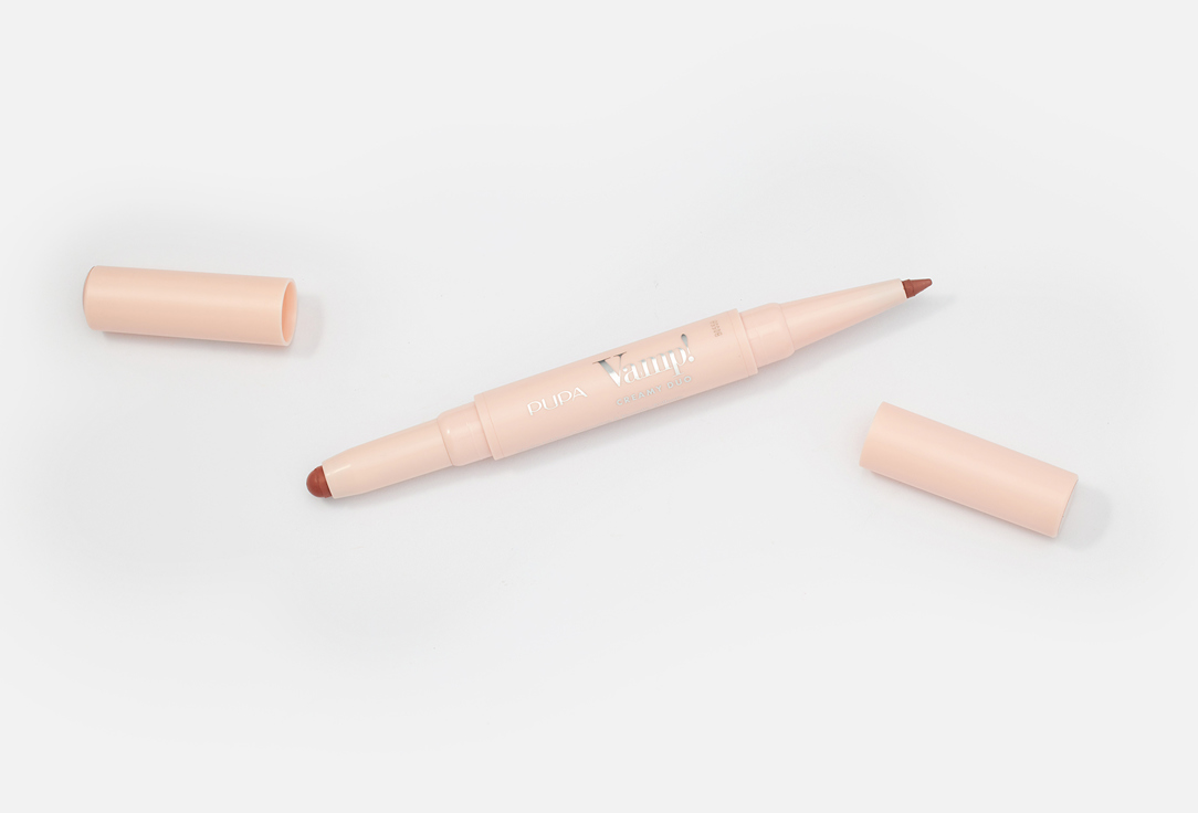 Pupa Contouring Lip Pencil & Shiny Lipstick 2-in-1 Vamp! Creamy Duo