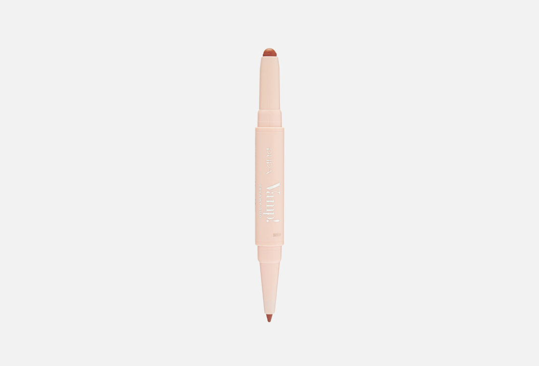 Pupa Contouring Lip Pencil & Shiny Lipstick 2-in-1 Vamp! Creamy Duo