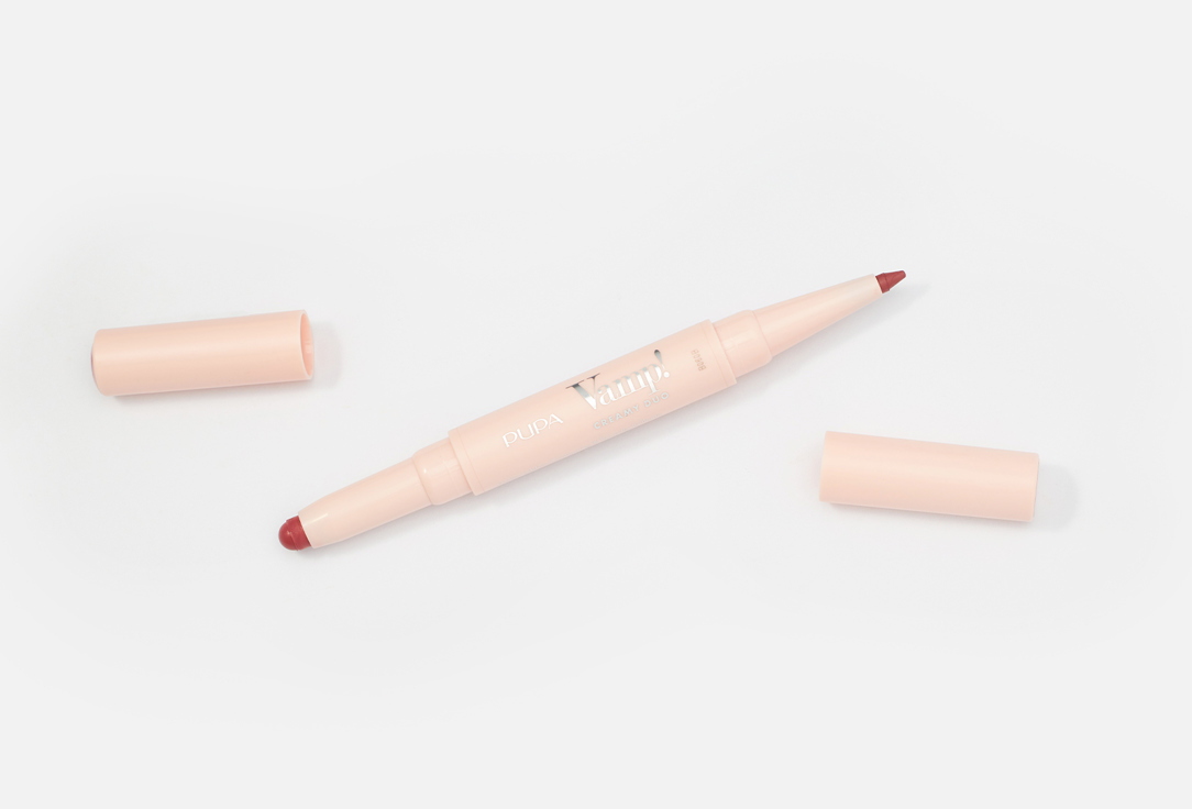 Pupa Contouring Lip Pencil & Shiny Lipstick 2-in-1 Vamp! Creamy Duo