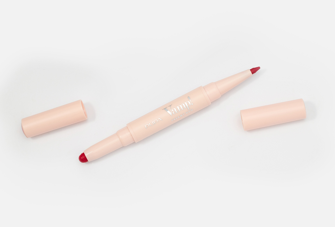Pupa Contouring Lip Pencil & Shiny Lipstick 2-in-1 Vamp! Creamy Duo