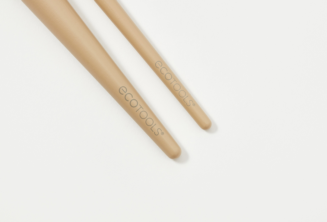 EcoTools Face Makeup Brush Interchangeables Handle Duo 2 pcs EcoTools Face Makeup Brush Interchangeables Handle Duo