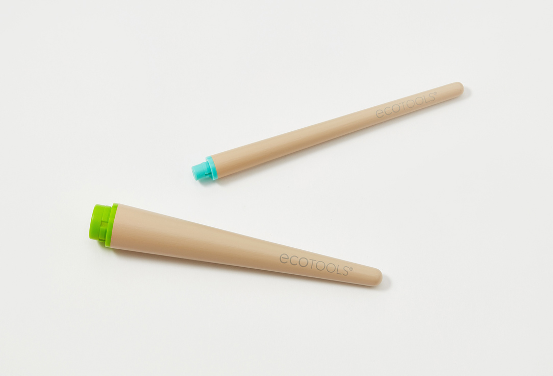 EcoTools Face Makeup Brush Interchangeables Handle Duo 2 pcs EcoTools Face Makeup Brush Interchangeables Handle Duo