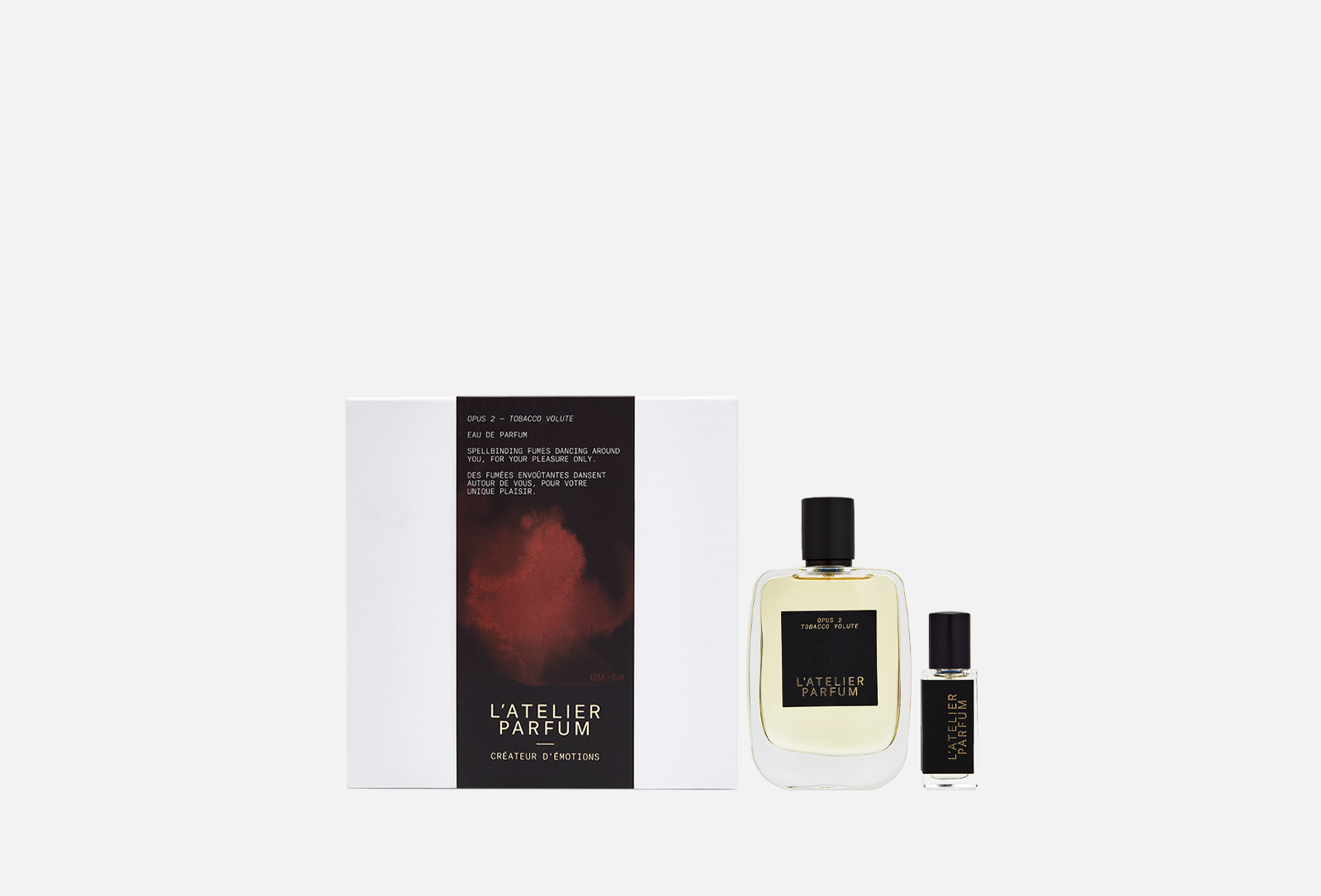 tobacco volute l'atelier parfum L'atelier parfum Eau de parfum set TOBACCO VOLUTE + LEATHER BLACK (K)NIGHT 2 pcs — buy in the UAE tobacco volute l'atelier parfum L'atelier parfum Eau de parfum set TOBACCO VOLUTE + LEATHER BLACK (K)NIGHT 2 pcs — buy in the UAE