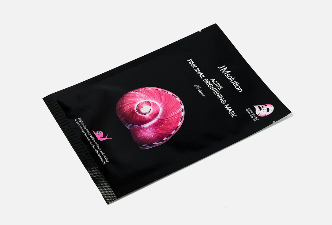 JMsolution Brightening face sheet mask Active pink snail brightening mask prime 1 pcs JMsolution Brightening face sheet mask Active pink snail brightening mask prime