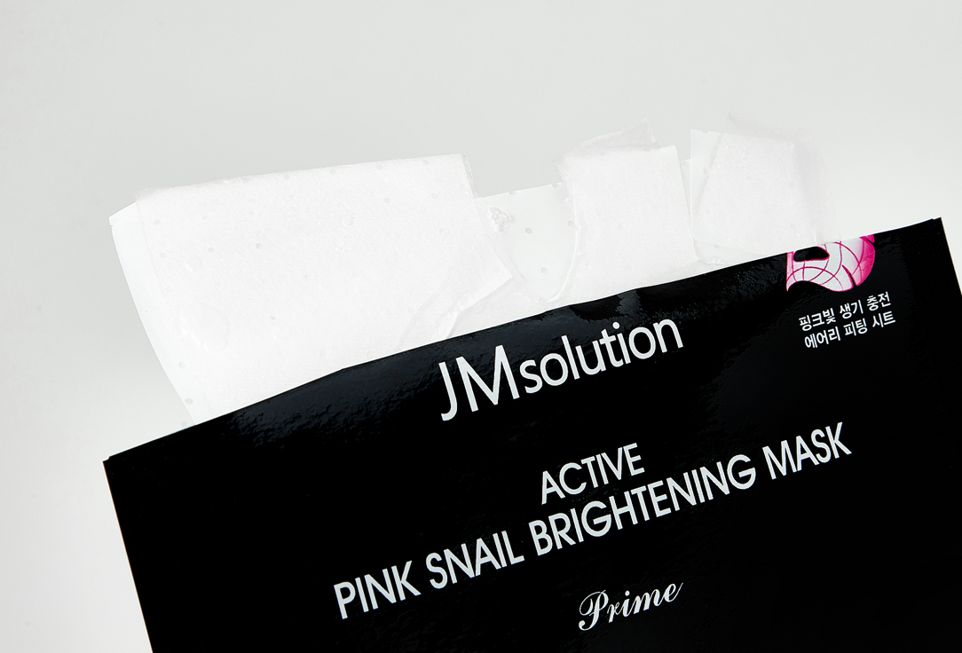 JMsolution Brightening face sheet mask Active pink snail brightening mask prime 1 pcs JMsolution Brightening face sheet mask Active pink snail brightening mask prime