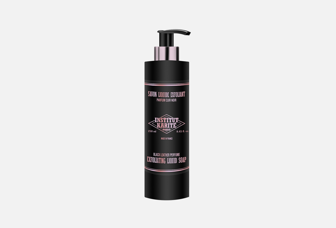INSTITUT KARITE PARIS Liquid cleansing soap Exfoliating Liquid Soap Black Leather 250 ml INSTITUT KARITE PARIS Liquid cleansing soap Exfoliating Liquid Soap Black Leather